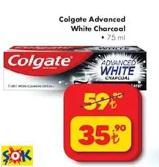 COLGATE ADVANCED WHİTE CHARCOAL DİŞ MACUNU 75 ML COLGATE ADVANCED WHİTE CHARCOAL DİŞ MACUNU 75 ML